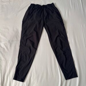 Champion Jogger Pants Mens Small Black Athletic Track Sweatpants Elastic